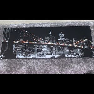 Beautiful City Night Canvas Poster